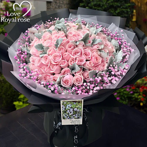 99朵玫瑰花束杭州鲜花生日送花