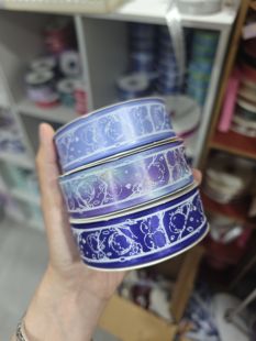 糯米糍双面加密定制丝带吧唧托丝带蝴蝶结diy痛板材料应援丝带