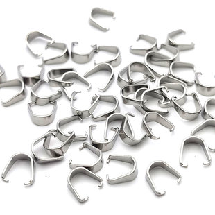 DIY手工饰品配件304不锈钢瓜子扣不褪色夹扣吊坠夹扣项链尾端夹子