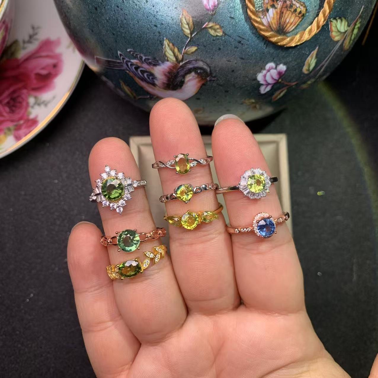 一物一图925银镶嵌天然花色蓝宝石戒指 活口 25到32号款式可选,珠宝/钻石/翡翠,手饰,淘宝优惠券,粉丝福利购,淘宝优惠卷