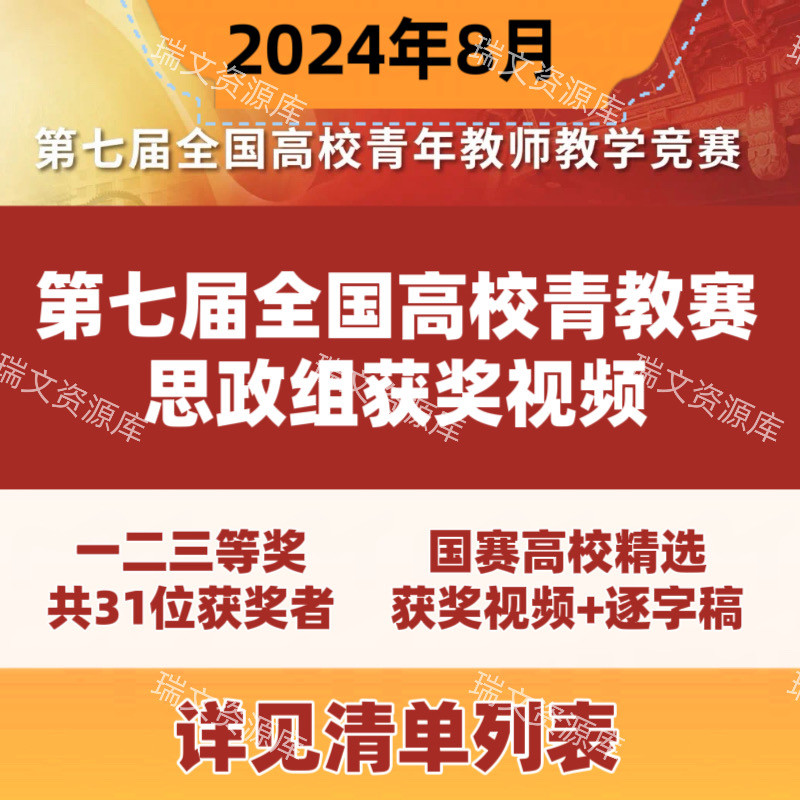 2024年第七届全国高校青教赛教师教学竞赛思政组决赛实录获奖视频
