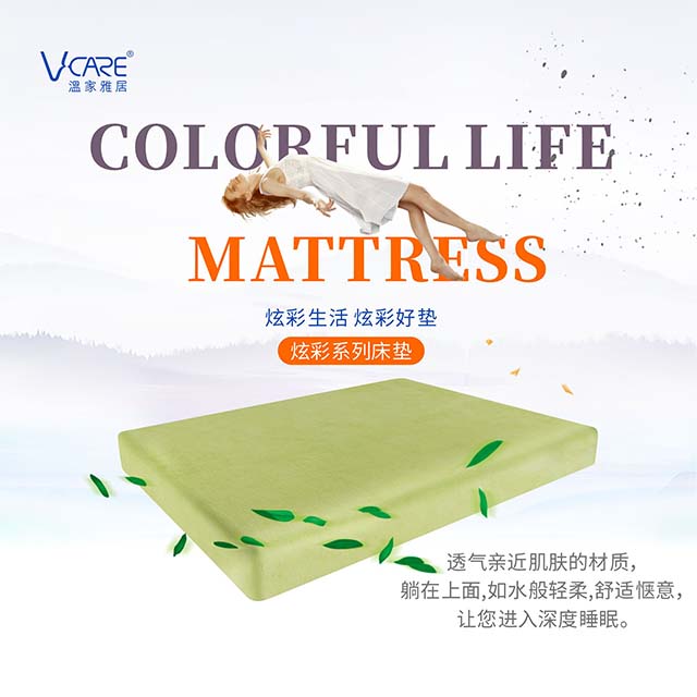Vcare溫家雅居專柜同款同價(jià)記憶棉床墊無(wú)簧防螨減壓現(xiàn)代簡(jiǎn)約定制