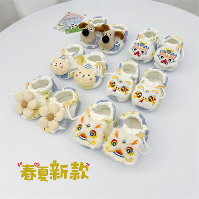 蓝色婴儿鞋子春夏新款软底宝宝鞋