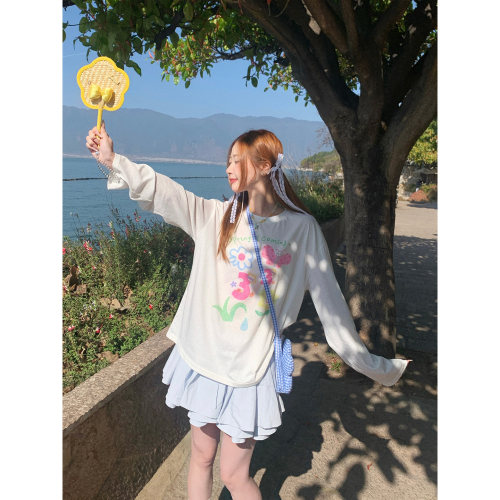 防晒罩衫女夏季薄款长袖t恤上衣