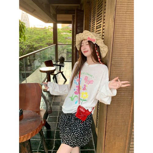 防晒罩衫薄纱上衣女夏莱赛尔t恤