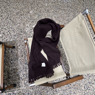 百搭高级感韩系配大衣女款 2025秋冬新款 羊毛围巾复古波尔咖女冬季