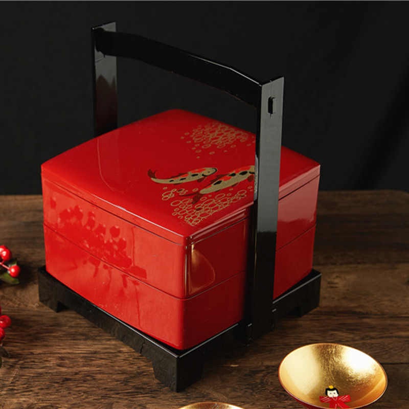 日本进口漆器锦鲤提篮果盘客厅茶几家用2025新款坚果干果盒高颜值,收纳整理,桌面收纳盒,淘宝优惠券,粉丝福利购,淘宝优惠卷