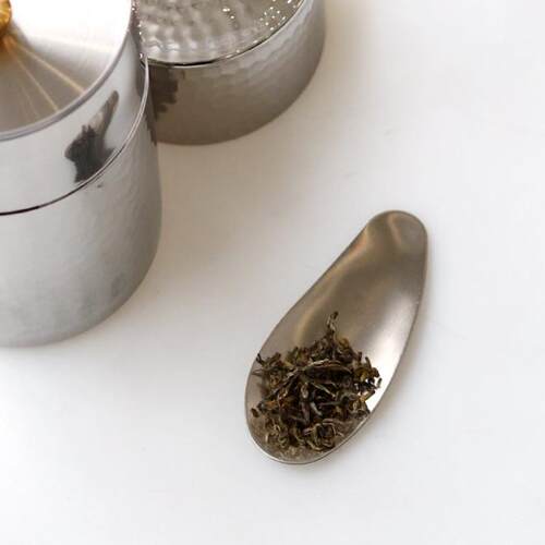 日本进口茶则茶铲茶拔茶箕茶荷功夫茶壶茶具手工茶匙锤纹简约茶勺