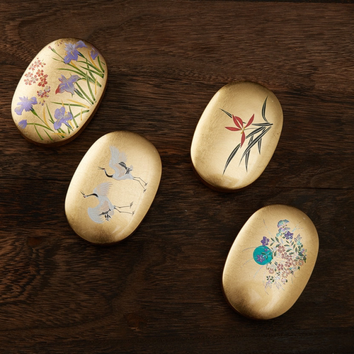 日本牙签盒桌面收纳盒山中漆器