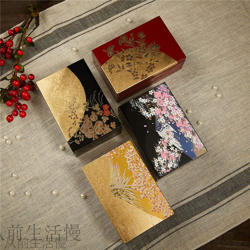 山中日本原装进口金箔镜面漆器