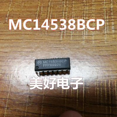 原装 MC14538BCP DIP16 单稳态多谐振荡器