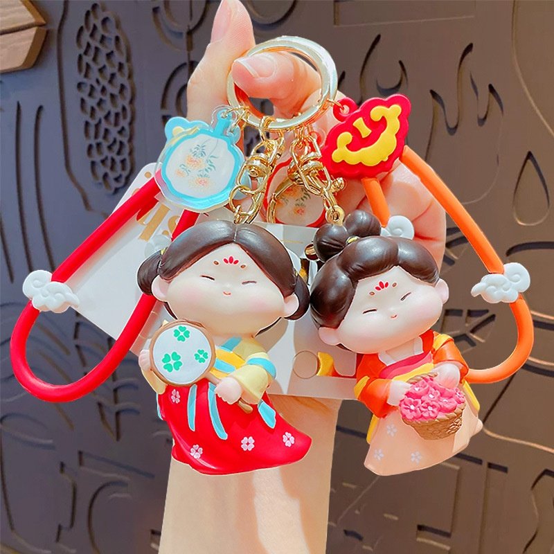 可爱卡通国潮唐小糖搪胶公仔钥匙扣包包钥匙链挂件创意小礼品,节庆用品/礼品,钥匙扣,淘宝优惠券,粉丝福利购,淘宝优惠卷