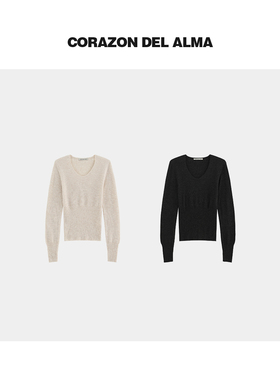 【半卷】亲肤羊毛混纺显瘦抽条鹅蛋领百搭毛织长袖打底衫-WAW208