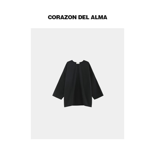 羊毛混纺轻薄垂坠透气廓形外套