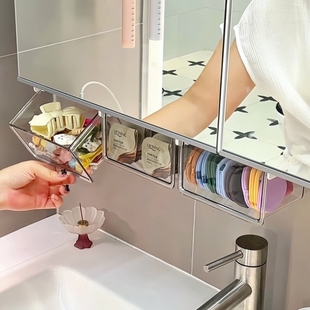 发圈发夹收纳神器卫生间壁挂收纳盒浴室挂墙上墙发饰收纳置物架