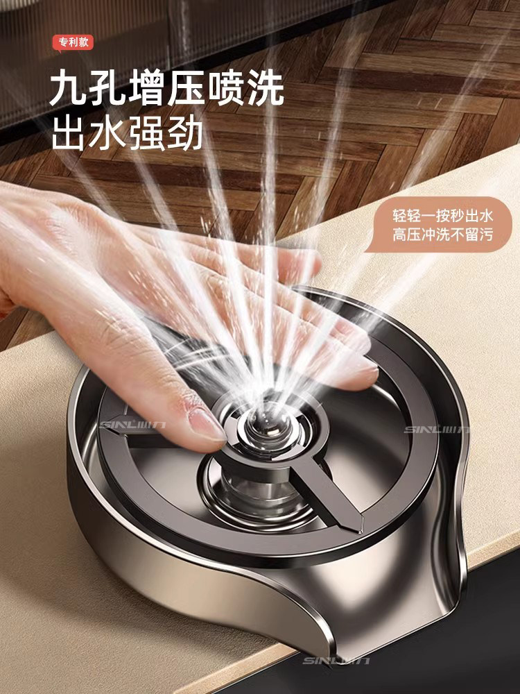 304不锈钢高压洗杯机厨房水槽蔬菜盆奶茶店吧家用自动洗杯机