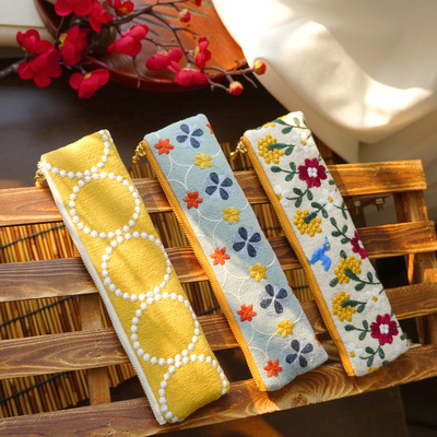 有礼有包立体刺绣迷你YKK拉链