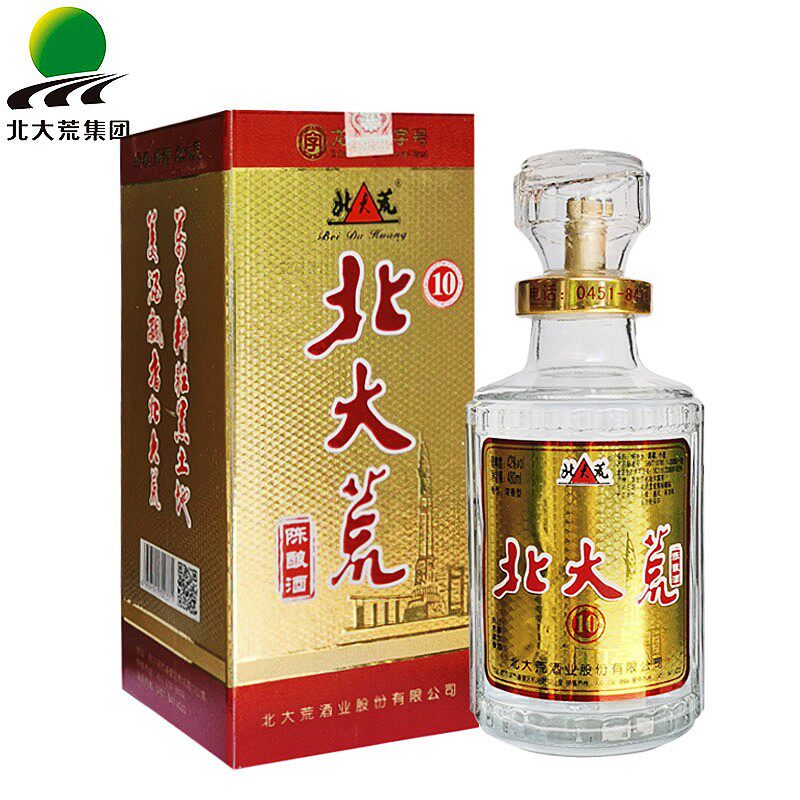 北大荒白酒 陈酿10 浓香型42度480毫升 十年 黑龙江农垦粮食酿造