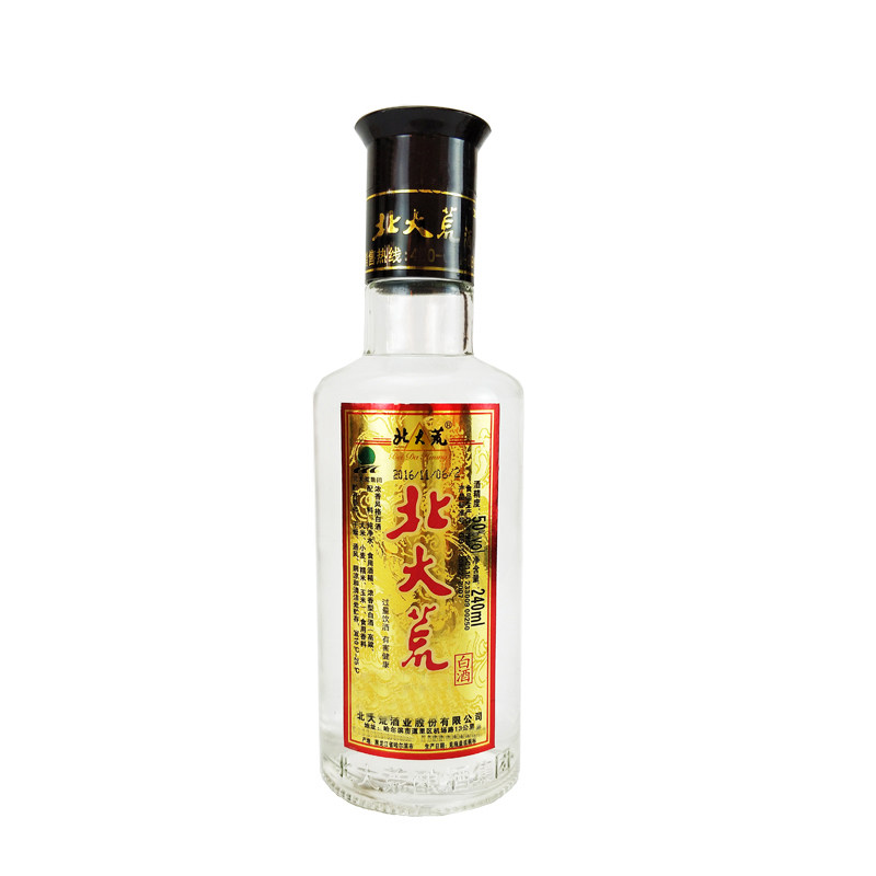 北大荒白酒 金标浓香型50度240毫升 2017年产老酒东北黑龙江农垦