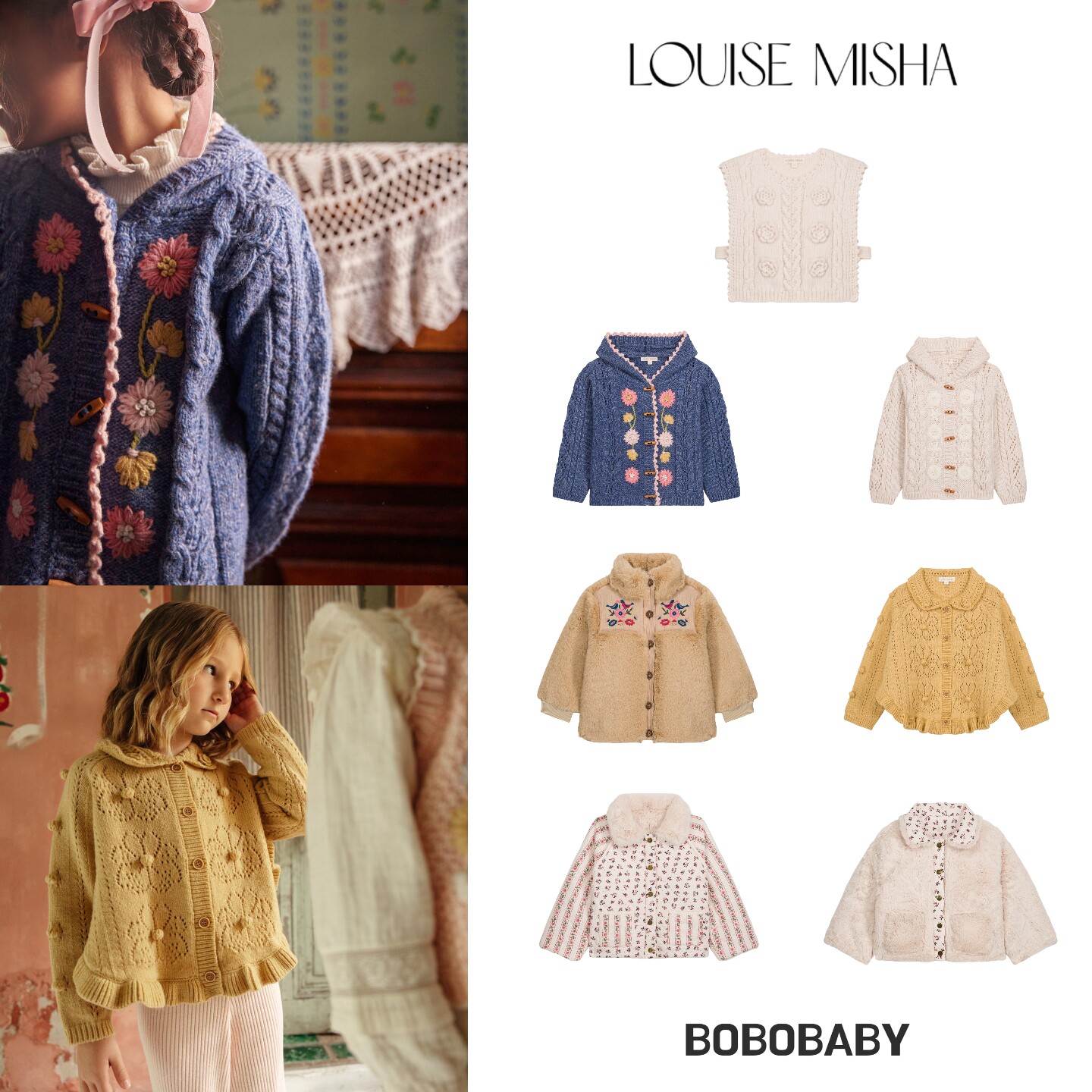 LouiseMisha26aw毛衣开衫