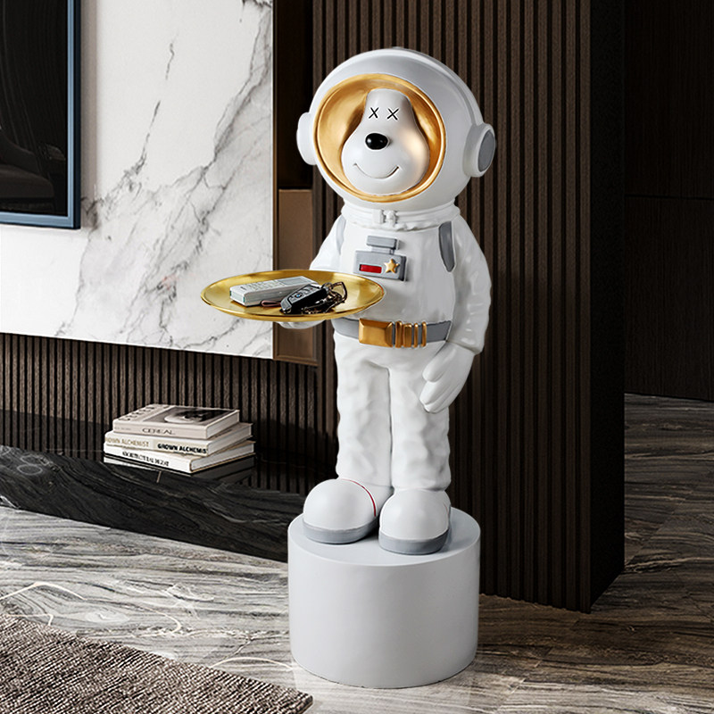 太空鹿宇航员落地大型摆件创意迎宾客厅电视柜沙发旁边收纳装饰品,家居饰品,落地摆件,淘宝优惠券,粉丝福利购,淘宝优惠卷
