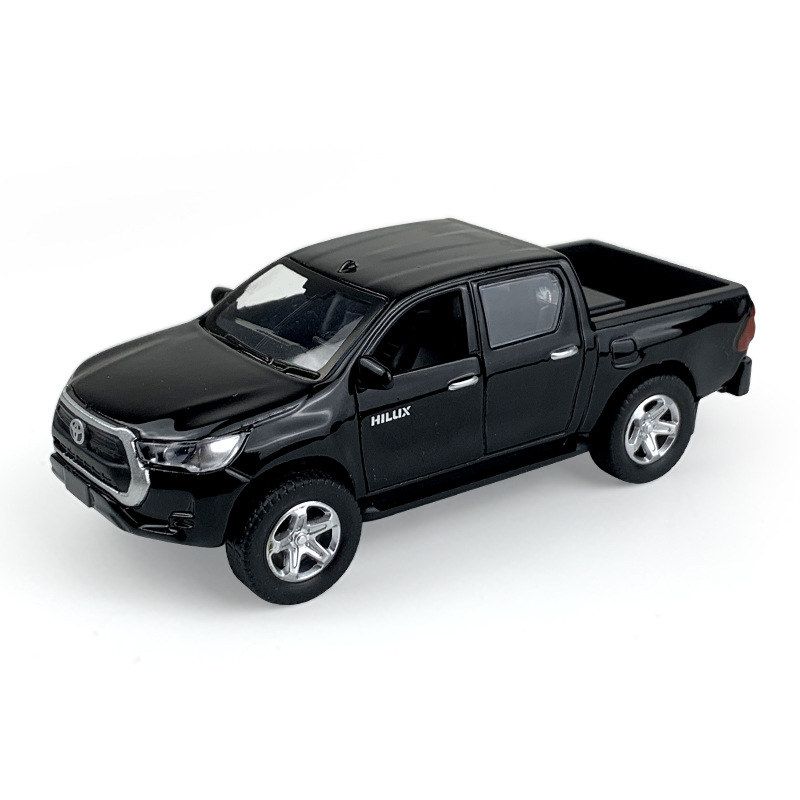 合金丰田Hilux汽车模型1：36海拉克斯皮卡金属开门玩具车跨境