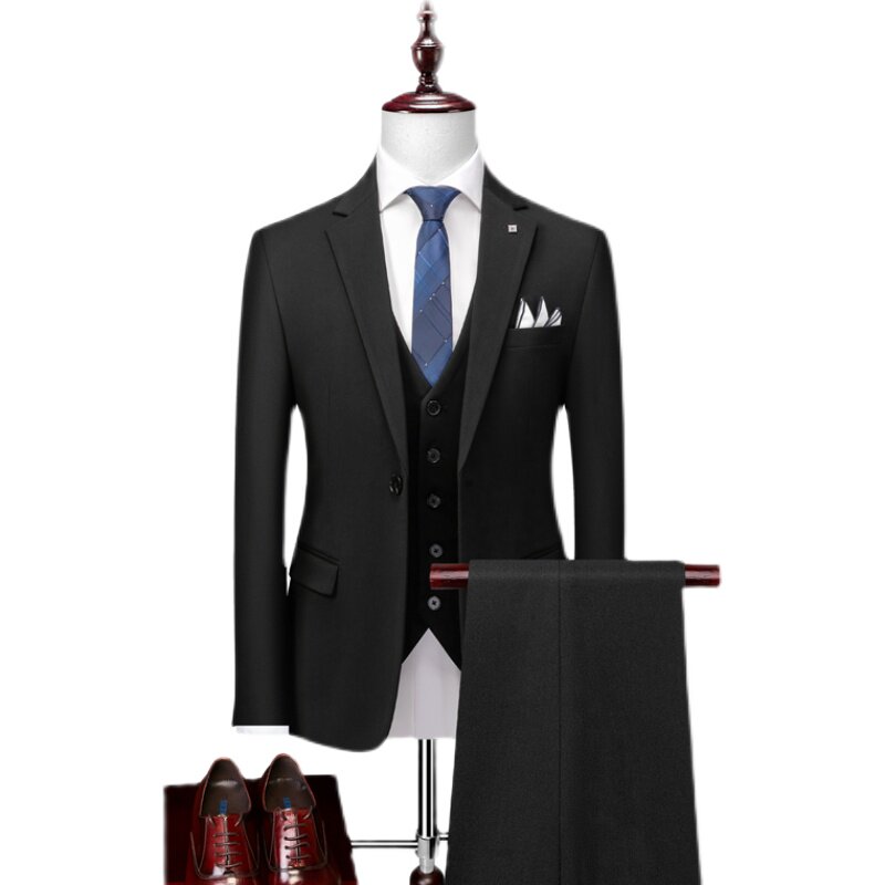 RICH BIRD MEN HANDSOME SUITS SET DECORATION BODY GROOM WEDDING DRESS BEST MAN BUSINESS CASUAL PROFESSIONAL SUIT MAN