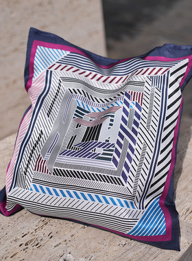 递回 桑蚕丝春夏设计印花个性百搭通勤日常单肩手提真丝包