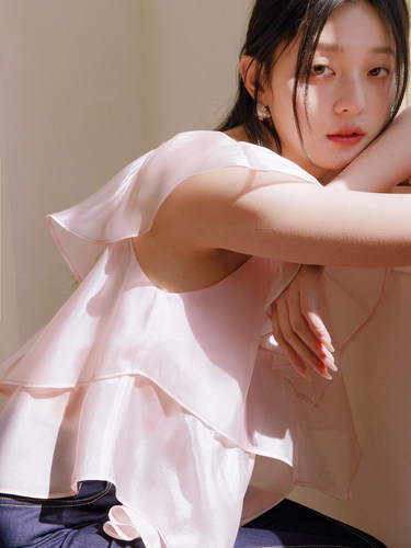 奶油纱甜美仙气蛋糕小衫
