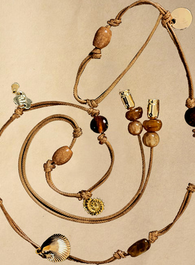 Te by frigidOrg 25春夏 海岛金属吊坠串珠腰绳 多用链旷野波嬉风