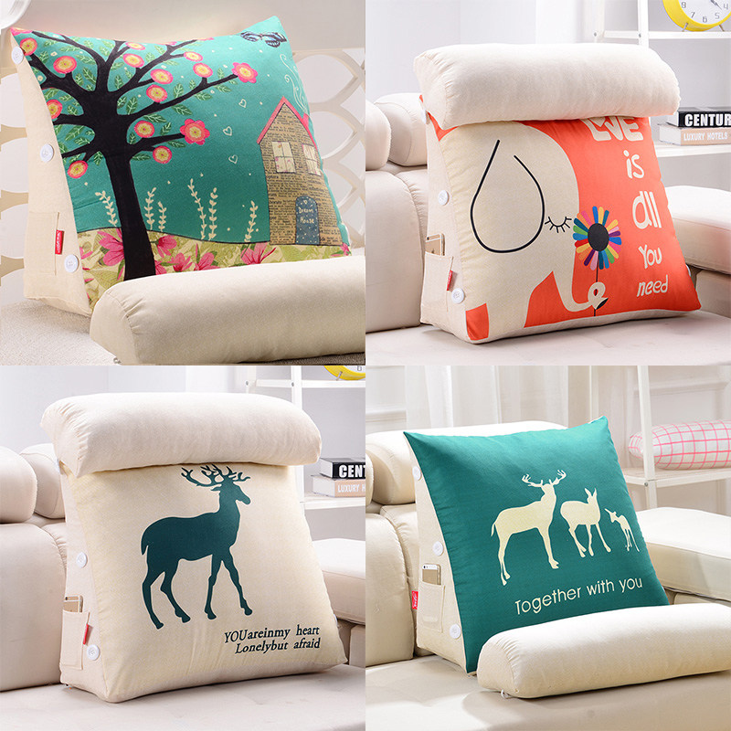 沙发靠垫抱枕护腰床头靠垫软包床上靠枕大靠背垫办公室腰靠背护颈,居家布艺,靠垫/抱枕,淘宝优惠券,粉丝福利购,淘宝优惠卷