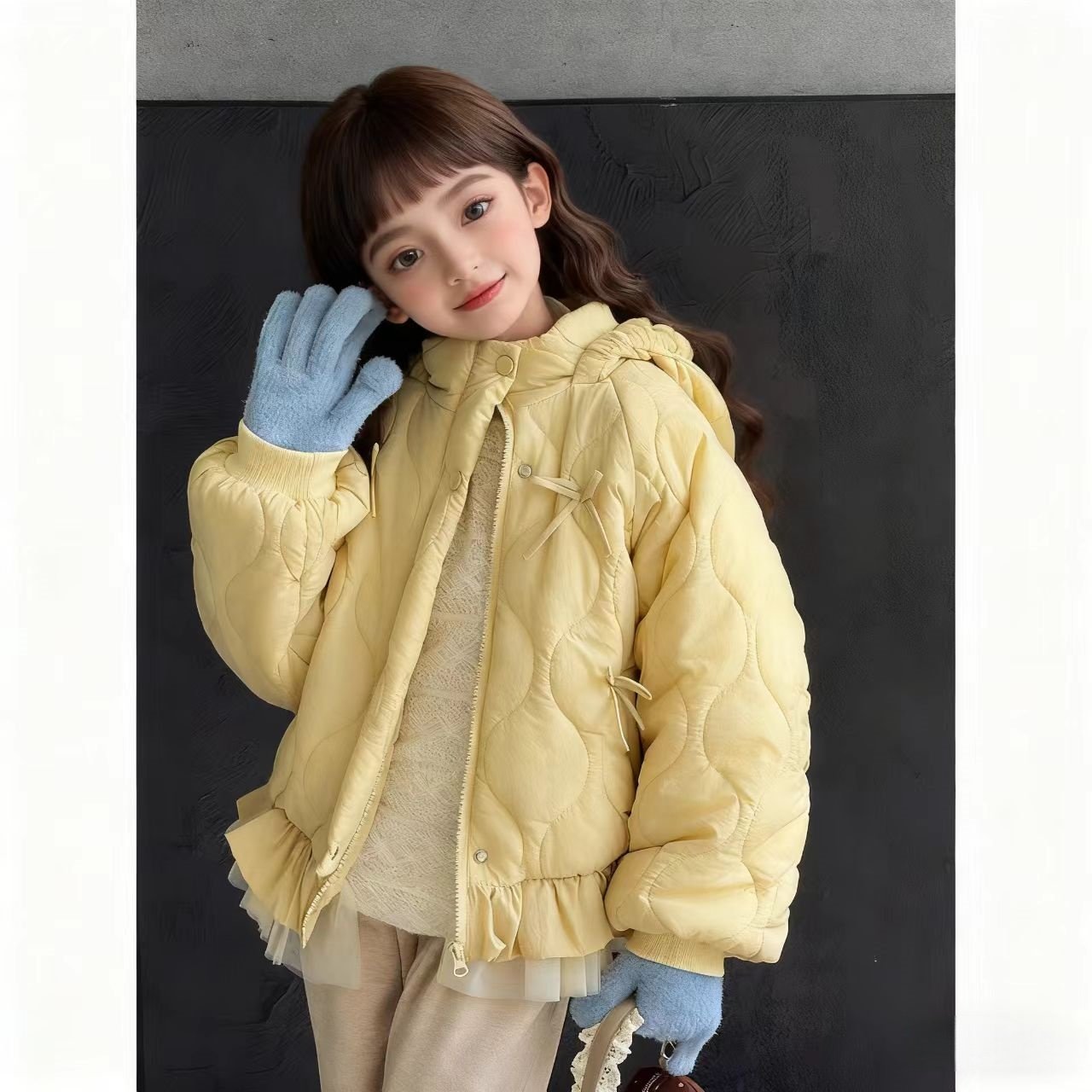 女童冬装棉服2025加厚新款棉衣洋气宝宝秋冬外套儿童冬季棉袄连帽