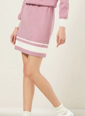 依念R家时尚甜美气质淑女修身针织半裙高腰显瘦半身裙RCWK91C01T
