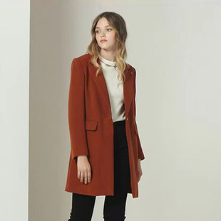 依恋旗下 R系列RCJT84904C秋冬气质通勤OL风衣休闲西装高级感外套
