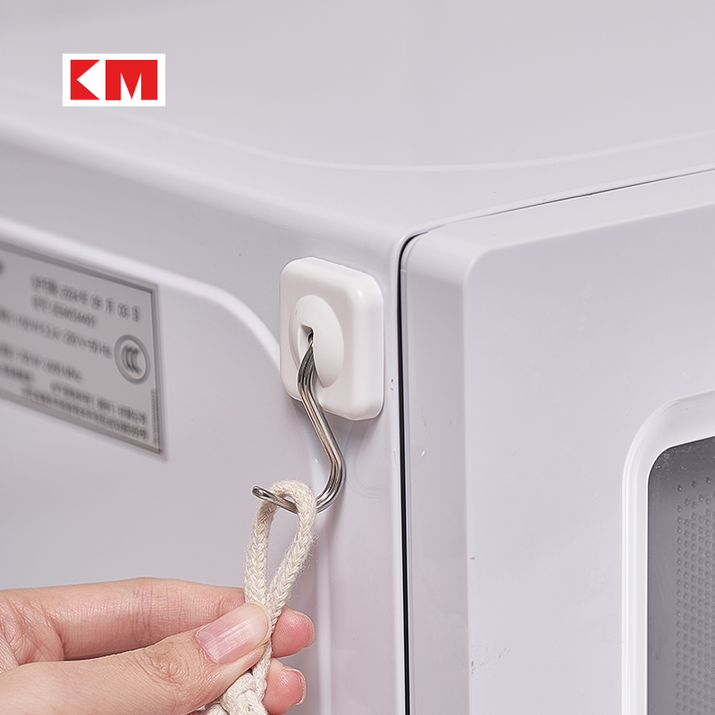 KM6178磁吸挂钩冰箱强力磁铁挂钩吸铁石免打孔厨房油烟机无痕挂钩
