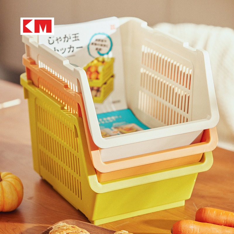可叠加厨房收纳筐水果蔬菜置物架