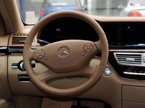 奔驰S300R300S350R350专车专用全包覆手缝真皮方向盘把套正品包邮