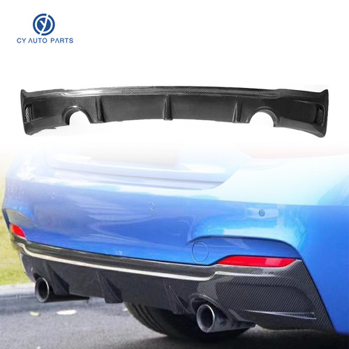 宝马2系F22 F23碳纤维后下巴 MP后唇 后扰流双边单出 改装排气