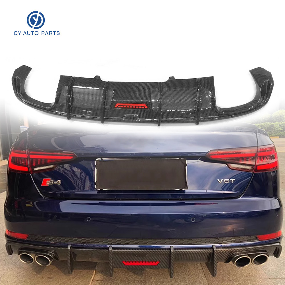 适用20-24款奥迪A4L S4改装小包围碳纤维带灯尾唇后唇后扰流四出,汽车零部件/养护/美容/维保,后围,淘宝优惠券,粉丝福利购,淘宝优惠卷