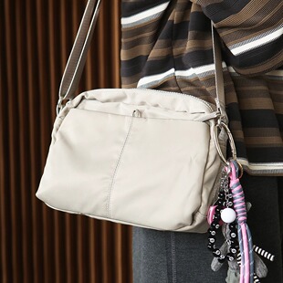 布谷森林女式 休闲单肩包简约尼龙布包斜挎包大容量通勤女包包B631