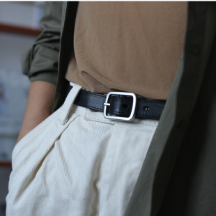 布谷森林新款 皮带男女Y722 女士头层牛皮腰带复古文艺真皮百搭款