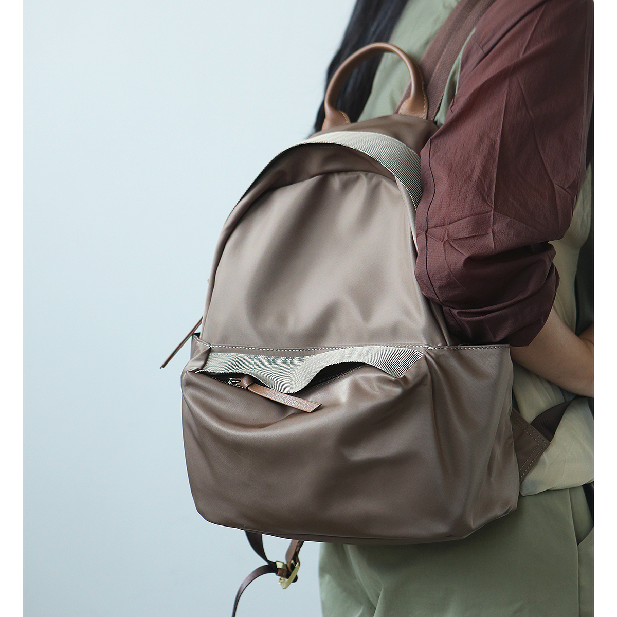 简洁款背包布谷森林双肩包休闲大