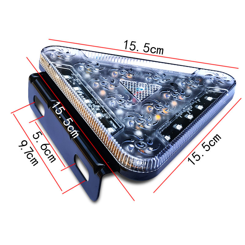 트럭 트레일러 12V24V 플래시 경고 후면 테일 라이트 슈퍼 밝은 방수 회전 다채로운 후면 충돌 방지 안개등 측면 조명