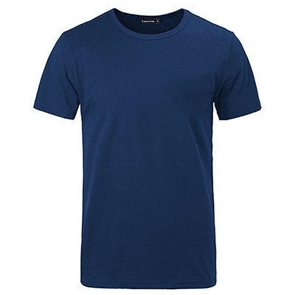 范品社 空白t恤 简约极简短袖t恤 精梳纯棉 纯黑色藏青色极客t恤