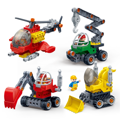 邦宝工程车拧螺丝刀积木