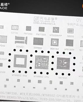 PM7250B MT6359VKP/6360P/6190W/6885Z/6635XP/SDR865植锡板钢网