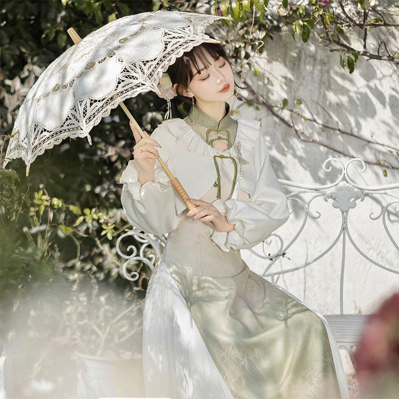 大促原创设计烟云柳新中式女国风汉服半身裙