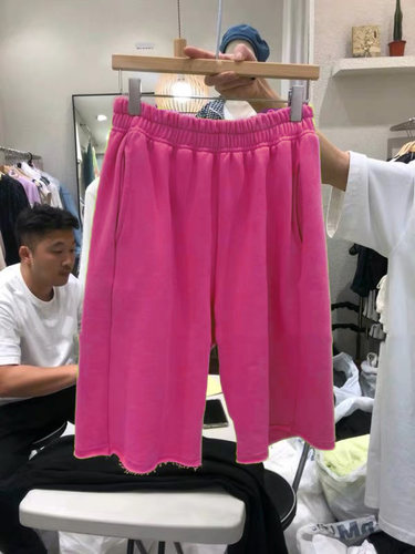 韩国东大门2021夏季毛边女运动裤