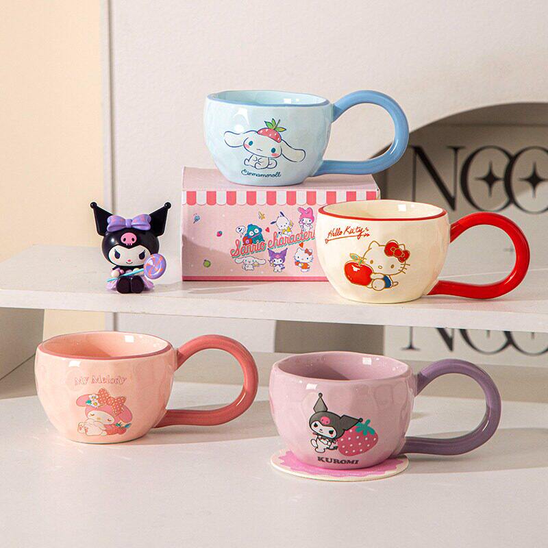 三丽鸥陶瓷马克杯卡通家用水杯办公室喝水杯高颜值可爱女生咖啡杯