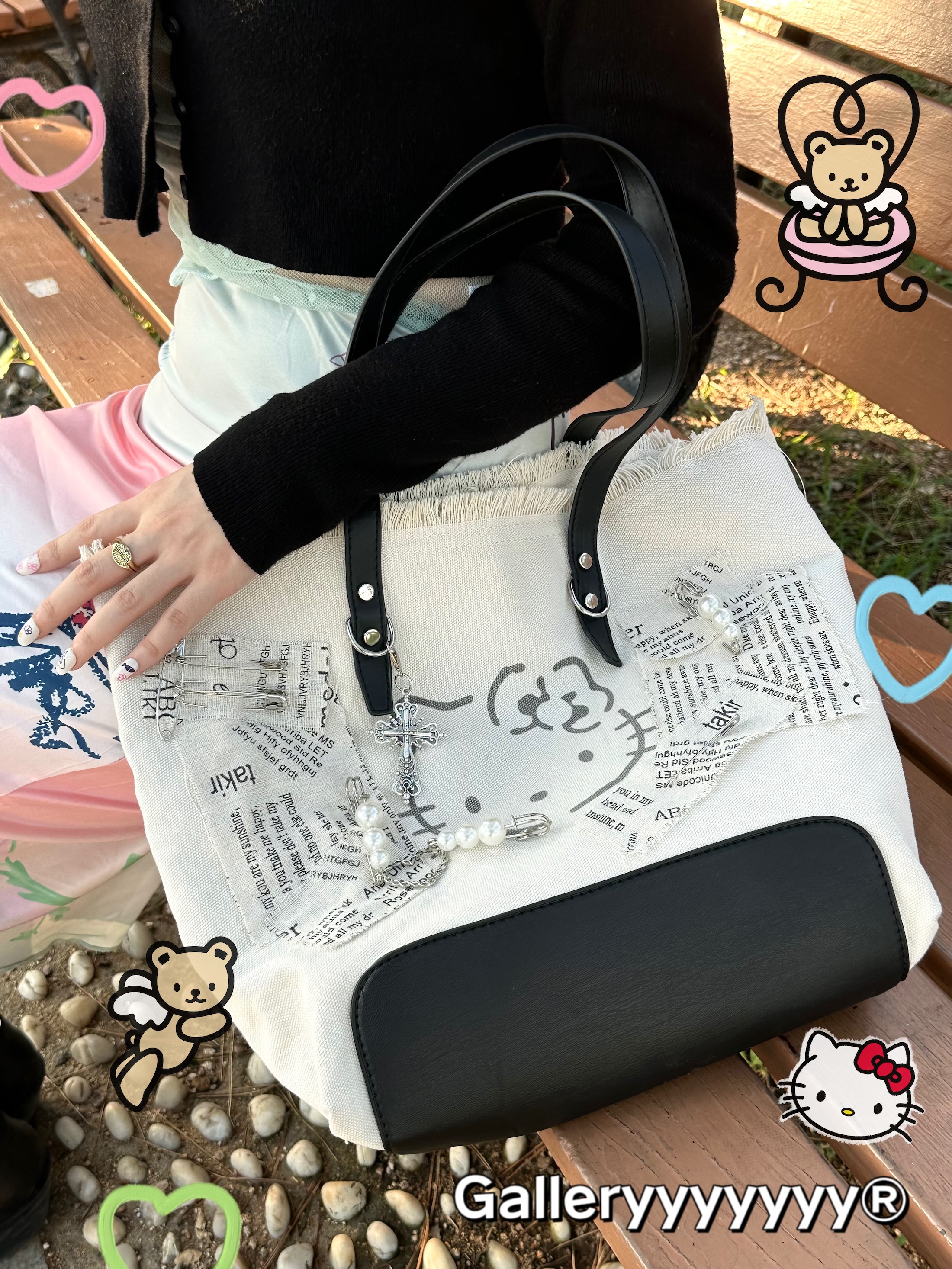 Gallerykt猫大号y2k辣妹单肩包